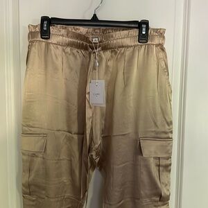 NEW CAMI NYC Carman Pants in Soy (Beige / Light Gold) Size Medium
